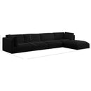  Manufacturer Color_Black -- Meridian Ease Fabric 5 pc Sectional IMAGE 13