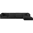  Manufacturer Color_Black -- Meridian Ease Fabric 5 pc Sectional IMAGE 8