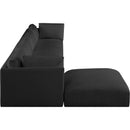  Manufacturer Color_Black -- Meridian Ease Fabric 5 pc Sectional IMAGE 9