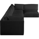  Manufacturer Color_Black -- Meridian Ease Fabric 5 pc Sectional IMAGE 10