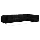  Manufacturer Color_Black -- Meridian Ease Fabric 5 pc Sectional IMAGE 14