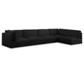  Manufacturer Color_Black -- Meridian Ease Fabric 5 pc Sectional IMAGE 1