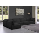  Manufacturer Color_Black -- Meridian Ease Fabric 5 pc Sectional IMAGE 4