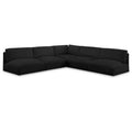  Manufacturer Color_Black -- Meridian Ease Fabric 5 pc Sectional IMAGE 1