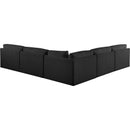  Manufacturer Color_Black -- Meridian Ease Fabric 5 pc Sectional IMAGE 3