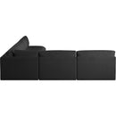  Manufacturer Color_Black -- Meridian Ease Fabric 5 pc Sectional IMAGE 4