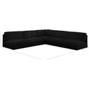  Manufacturer Color_Black -- Meridian Ease Fabric 5 pc Sectional IMAGE 8