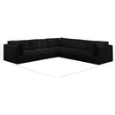  Manufacturer Color_Black -- Meridian Ease Fabric 5 pc Sectional IMAGE 10