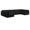  Manufacturer Color_Black -- Meridian Ease Fabric 6 pc Sectional IMAGE 1