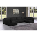  Manufacturer Color_Black -- Meridian Ease Fabric 6 pc Sectional IMAGE 2