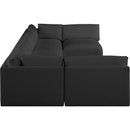  Manufacturer Color_Black -- Meridian Ease Fabric 6 pc Sectional IMAGE 5