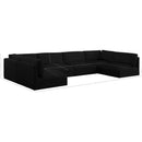  Manufacturer Color_Black -- Meridian Ease Fabric 6 pc Sectional IMAGE 9