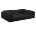  Manufacturer Color_Black -- Meridian Ease Fabric 6 pc Sectional IMAGE 1