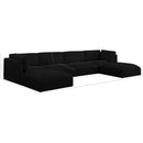  Manufacturer Color_Black -- Meridian Ease Fabric 6 pc Sectional IMAGE 7