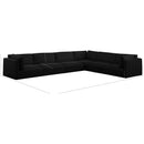  Manufacturer Color_Black -- Meridian Ease Fabric 6 pc Sectional IMAGE 9