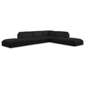  Manufacturer Color_Black -- Meridian Ease Fabric 6 pc Sectional IMAGE 1