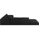  Manufacturer Color_Black -- Meridian Ease Fabric 6 pc Sectional IMAGE 3