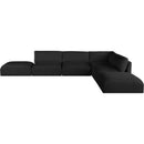  Manufacturer Color_Black -- Meridian Ease Fabric 6 pc Sectional IMAGE 5