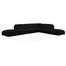  Manufacturer Color_Black -- Meridian Ease Fabric 6 pc Sectional IMAGE 8
