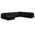  Manufacturer Color_Black -- Meridian Ease Fabric 7 pc Sectional IMAGE 1