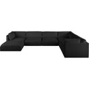  Manufacturer Color_Black -- Meridian Ease Fabric 7 pc Sectional IMAGE 5