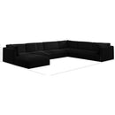  Manufacturer Color_Black -- Meridian Ease Fabric 7 pc Sectional IMAGE 9
