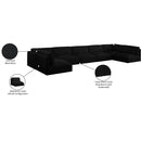  Manufacturer Color_Black -- Meridian Ease Fabric 7 pc Sectional IMAGE 10