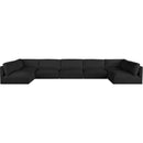  Manufacturer Color_Black -- Meridian Ease Fabric 7 pc Sectional IMAGE 4