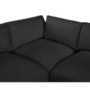  Manufacturer Color_Black -- Meridian Ease Fabric 7 pc Sectional IMAGE 7