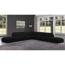  Manufacturer Color_Black -- Meridian Ease Fabric 7 pc Sectional IMAGE 2