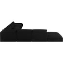  Manufacturer Color_Black -- Meridian Ease Fabric 7 pc Sectional IMAGE 3