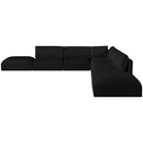  Manufacturer Color_Black -- Meridian Ease Fabric 7 pc Sectional IMAGE 5