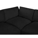  Manufacturer Color_Black -- Meridian Ease Fabric 7 pc Sectional IMAGE 6