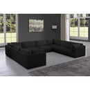  Manufacturer Color_Black -- Meridian Ease Fabric 8 pc Sectional IMAGE 2