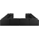  Manufacturer Color_Black -- Meridian Ease Fabric 8 pc Sectional IMAGE 3