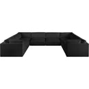  Manufacturer Color_Black -- Meridian Ease Fabric 8 pc Sectional IMAGE 4