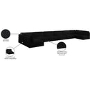  Manufacturer Color_Black -- Meridian Ease Fabric 8 pc Sectional IMAGE 10