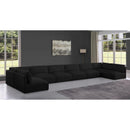  Manufacturer Color_Black -- Meridian Ease Fabric 8 pc Sectional IMAGE 2