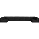  Manufacturer Color_Black -- Meridian Ease Fabric 8 pc Sectional IMAGE 4