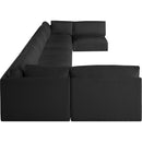  Manufacturer Color_Black -- Meridian Ease Fabric 8 pc Sectional IMAGE 5