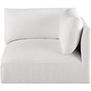  Manufacturer Color_Cream -- Ease Cream Fabric Upholstered Modular Corner Chair IMAGE 4