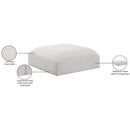  Manufacturer Color_Cream -- Ease Cream Fabric Upholstered Modular Ottoman IMAGE 6