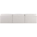  Manufacturer Color_Cream -- Ease 114" Cream Fabric Upholstered 3 pc Armless Modular Sofa IMAGE 3