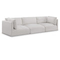  Manufacturer Color_Cream -- Ease 114" Cream Fabric Upholstered 3 pc Modular Sofa IMAGE 1