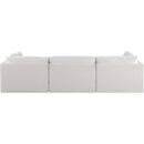 Meridian Ease Cream Polyester Fabric Modular Sofa IMAGE 3