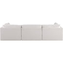  Manufacturer Color_Cream -- Ease 114" Cream Fabric Upholstered 3 pc Modular Sofa IMAGE 3