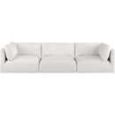  Manufacturer Color_Cream -- Ease 114" Cream Fabric Upholstered 3 pc Modular Sofa IMAGE 4