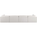 Manufacturer Color_Cream -- Ease 152" Cream Fabric Upholstered 4 pc Modular Sofa IMAGE 3
