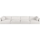 Meridian Ease Cream Polyester Fabric Modular Sofa IMAGE 4