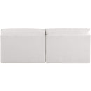  Manufacturer Color_Cream -- Ease 76" Cream Fabric Upholstered 2 pc Armless Modular Loveseat IMAGE 3